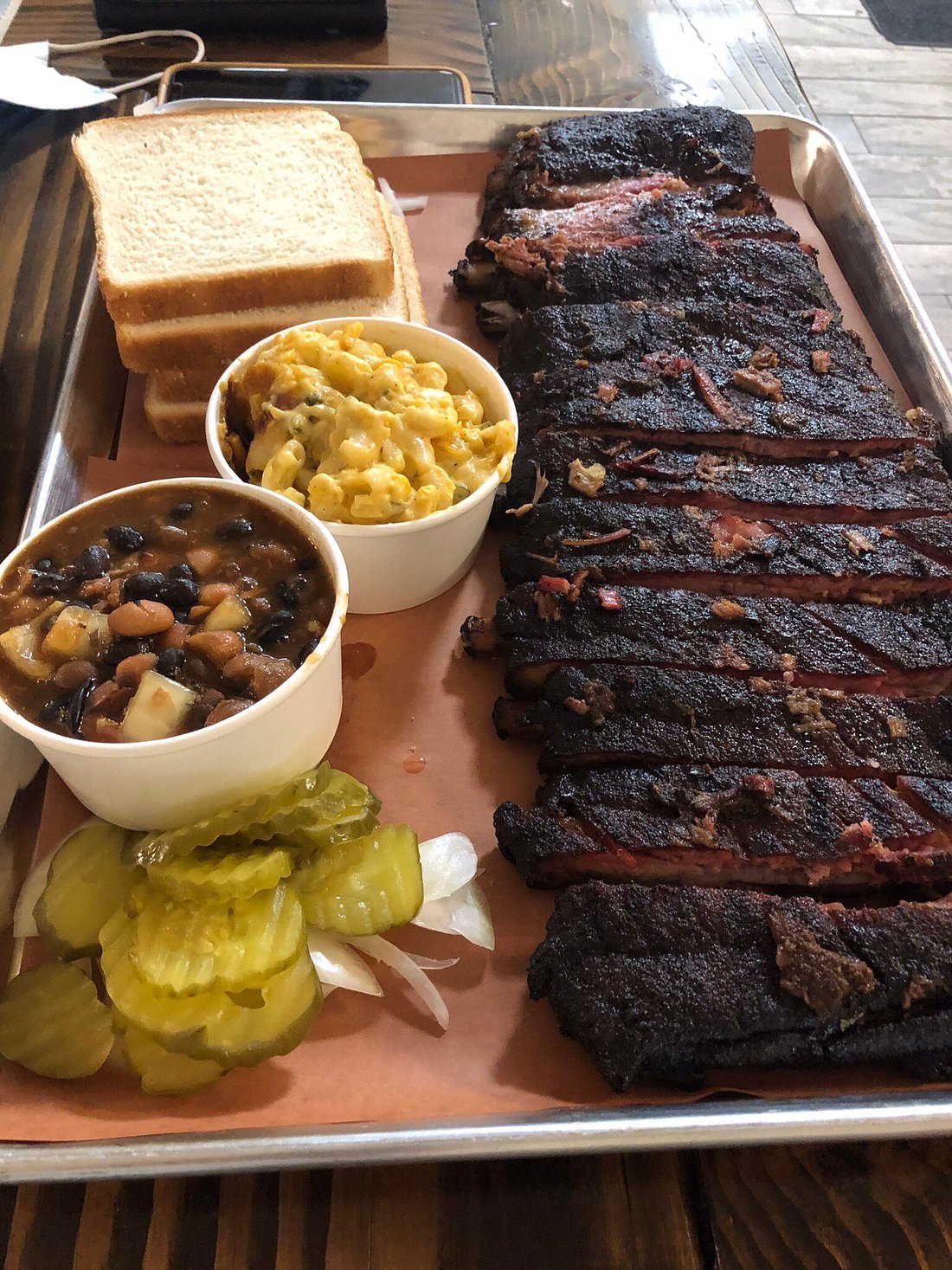 Smoked brisket plate