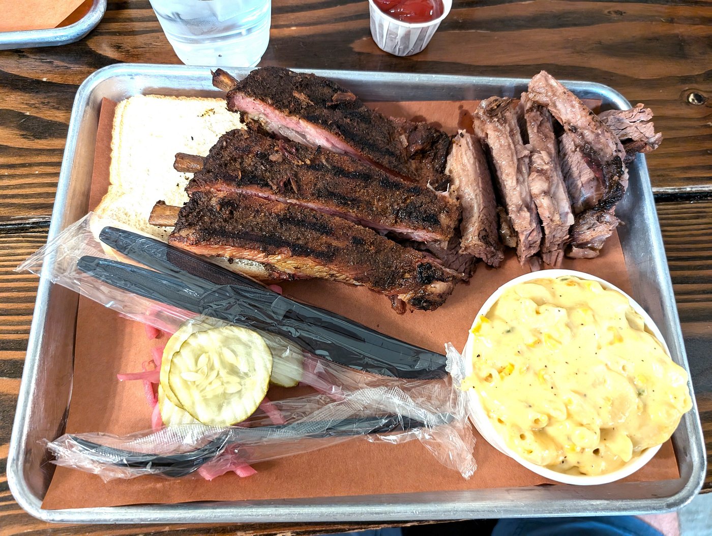 Loaded BBQ nachos and sides